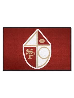 NFL 49ers Mat Retro Rugs 19" x 30" NFL 1970's New Carpet San Francisco